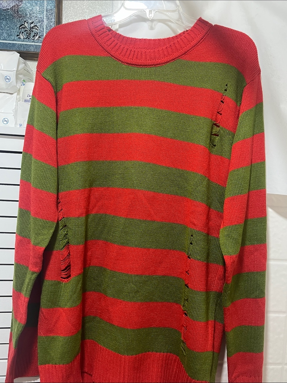 NWOT  Nightmare On Elm Street Distress long Sleeve Unisex Size Large